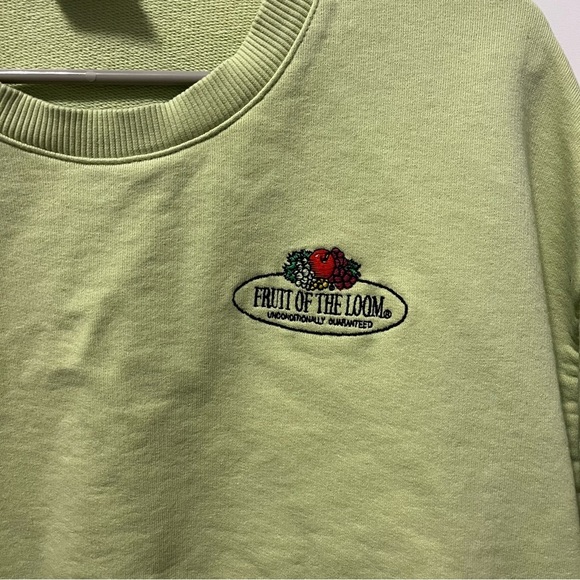 Zara X Fruit of The Loom Green Crewneck - Picture 5 of 6